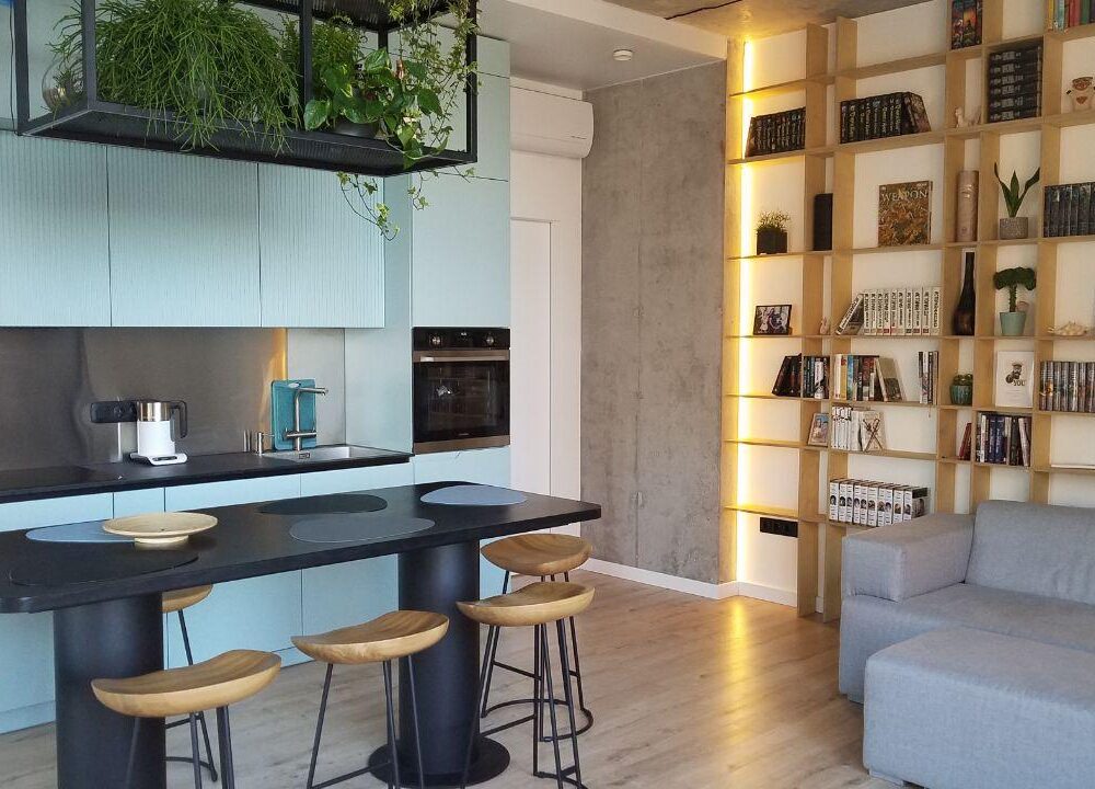 Гостинная-кухня тетрис